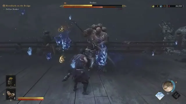 Executing a perfect Issen counter against Benkei