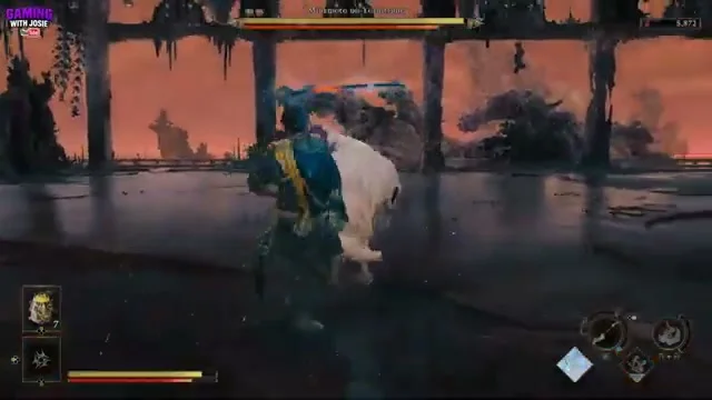 Parrying the dashing lunge of Minamoto no Yoshitsune